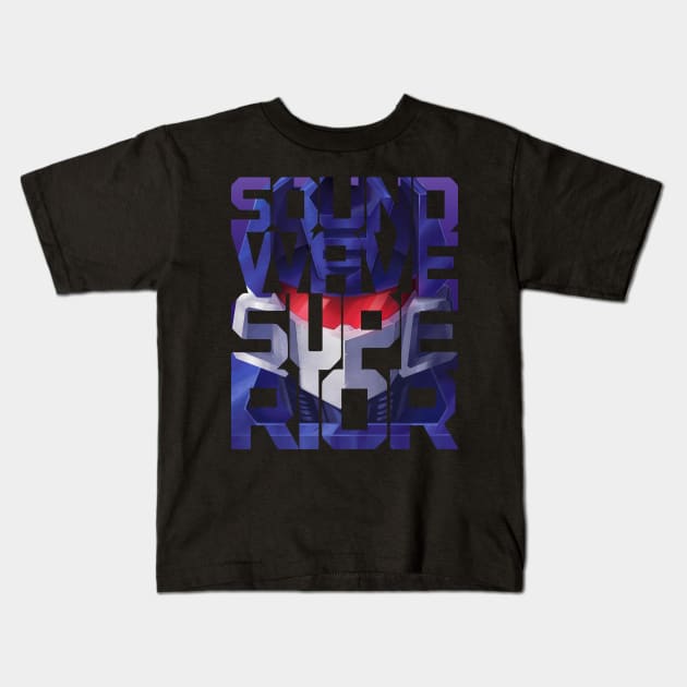 Soundwave Superior Kids T-Shirt by Taiyari